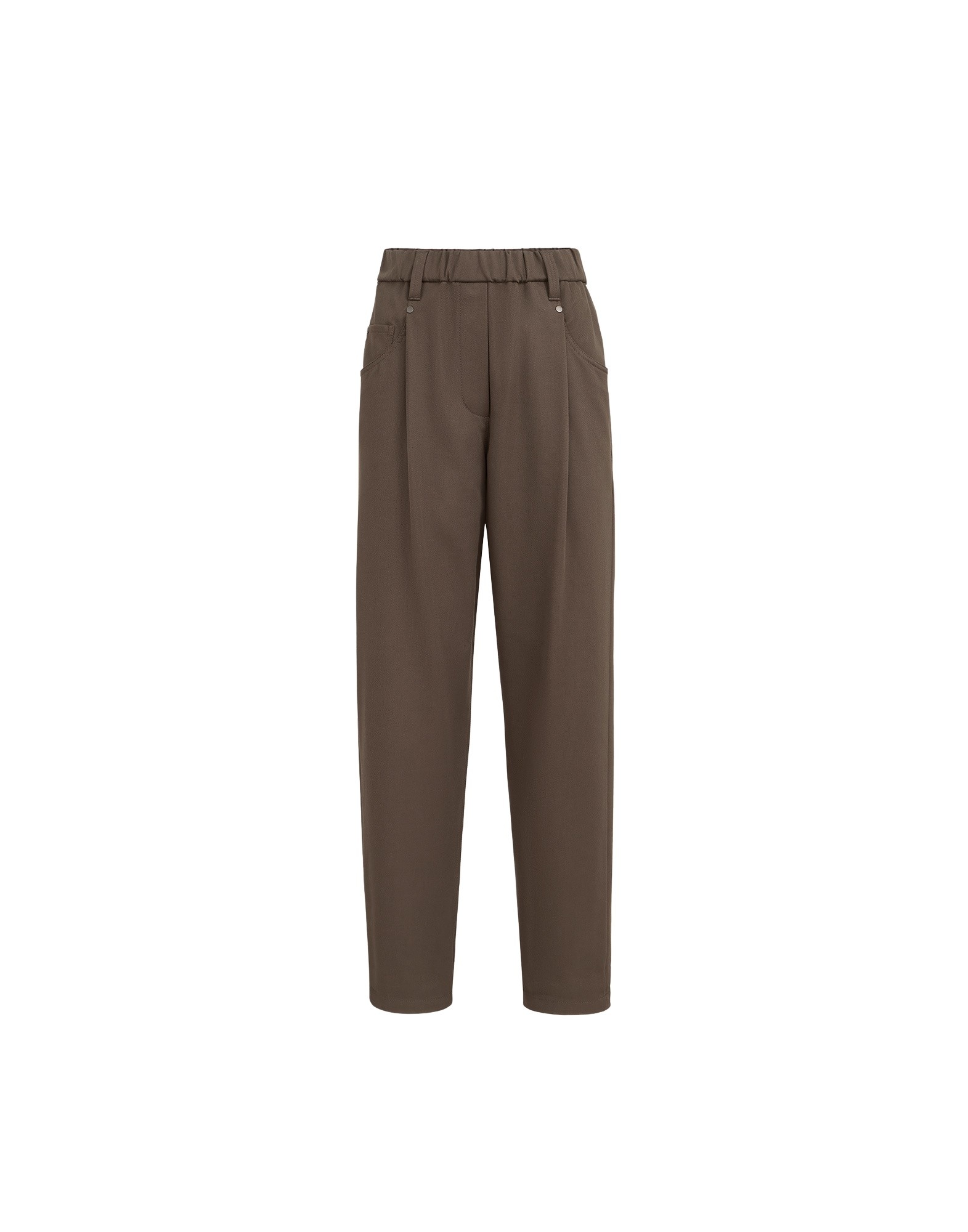 Brunello Cucinelli Baggy trousers in Pine Cone Brown