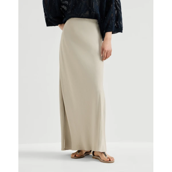 Bias-cut skirt