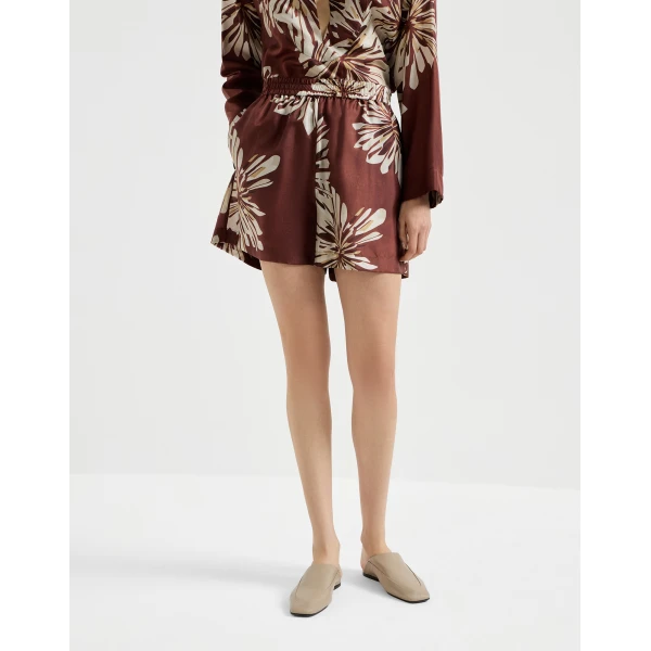 Bloom print shorts
