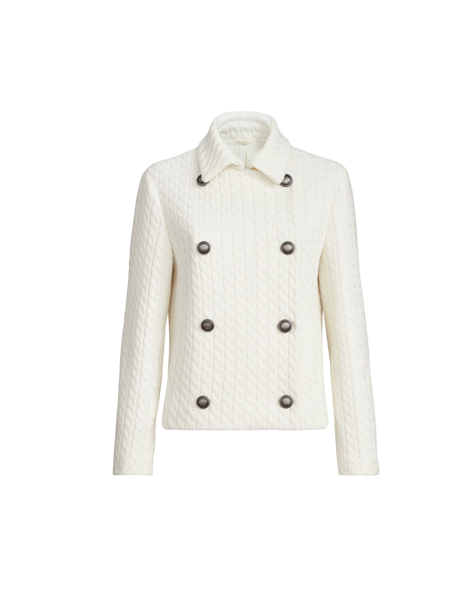 Brunello Cucinelli Cable knit blazer in White