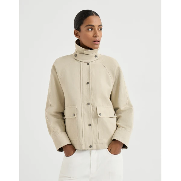 Canvas outerwear jacket