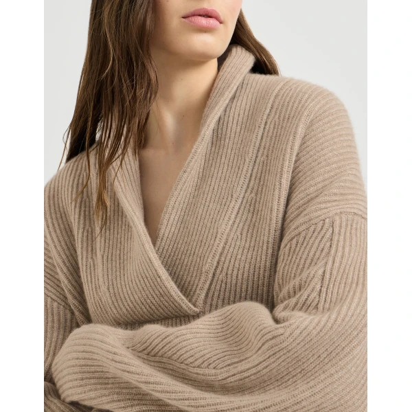 Beige Knitwear
