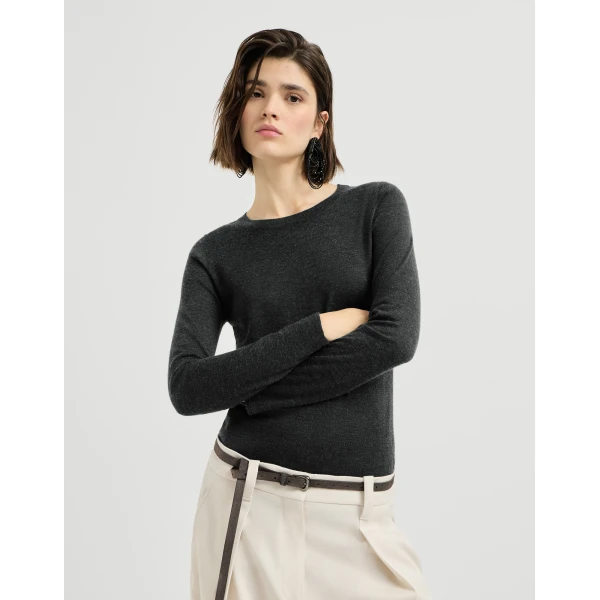 Cashmere and silk lightweight sweater