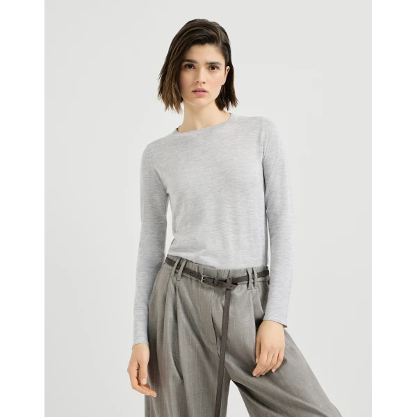 Cashmere and silk lightweight sweater
