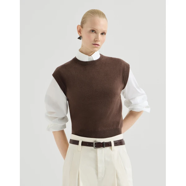 Cashmere knit T-shirt