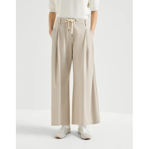 Couture interlock trousers