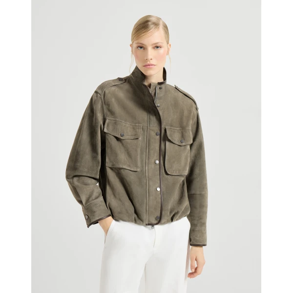 Couture suede outerwear