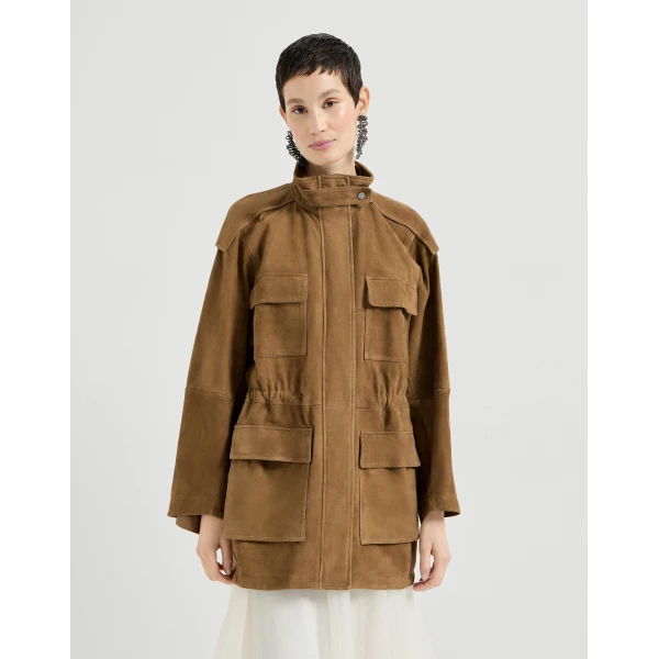 Couture suede safari jacket