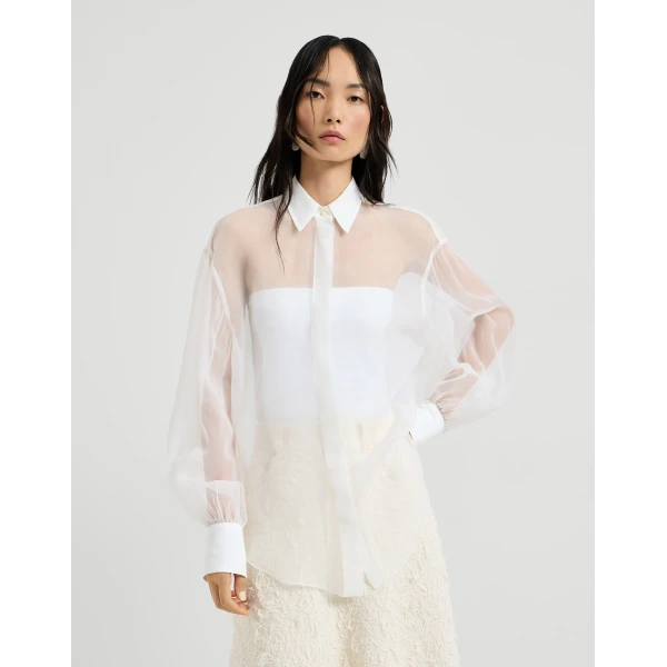 Crispy silk shirt