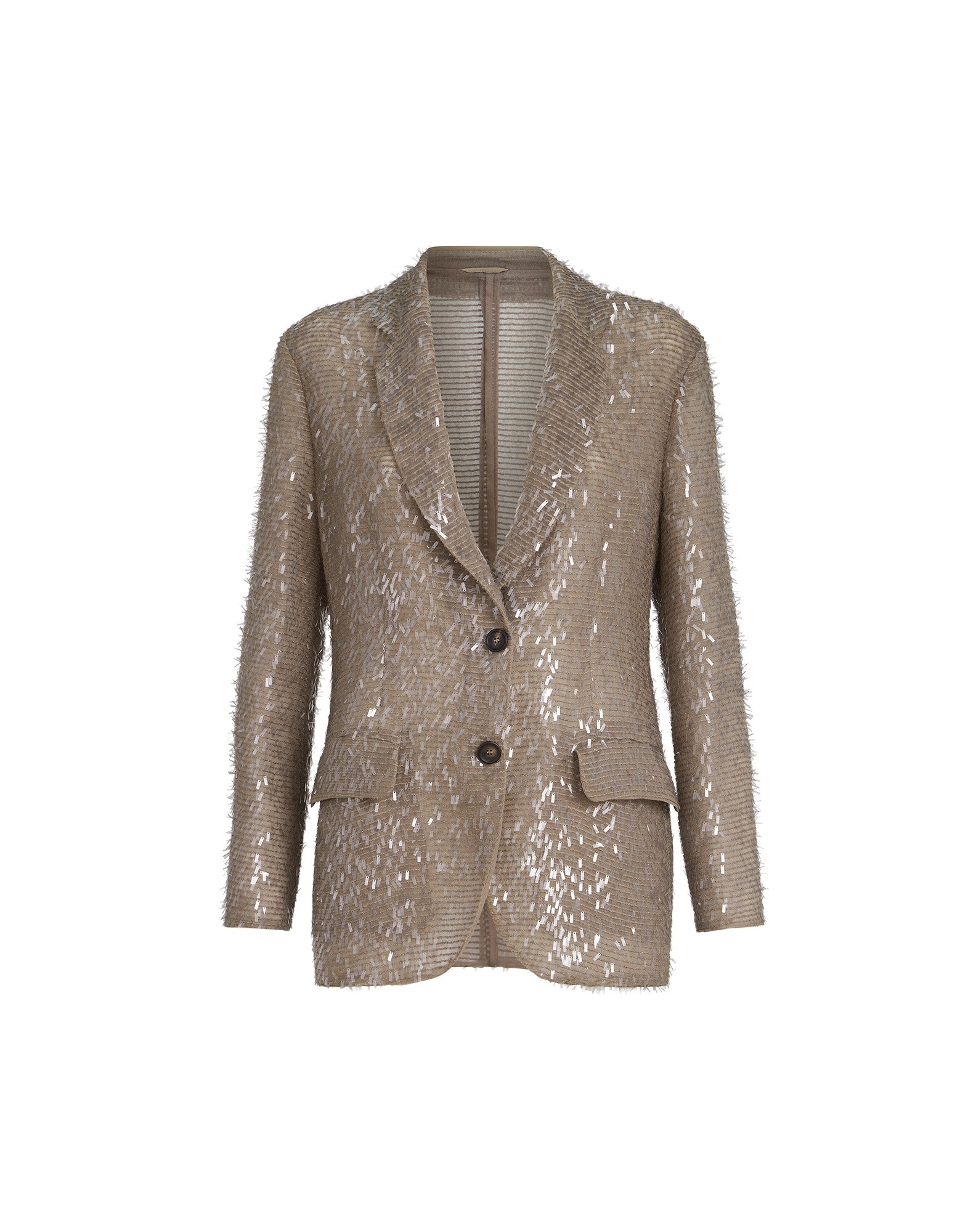 Brunello Cucinelli Dazzling Embroidery blazer in Rope