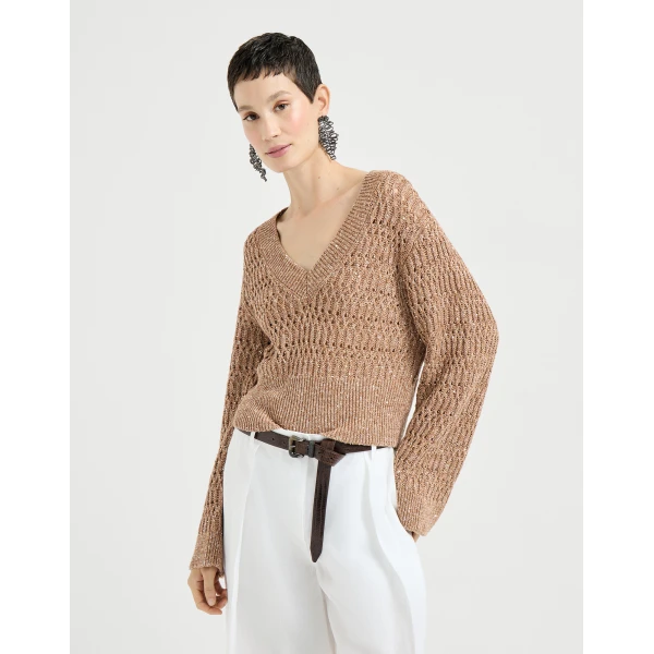 Dazzling braids sweater