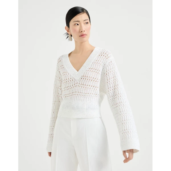 Dazzling braids sweater