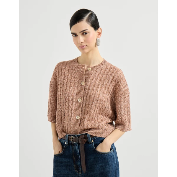 Dazzling cable cardigan
