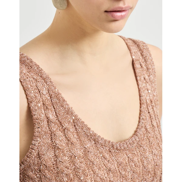 Beige Knitwear