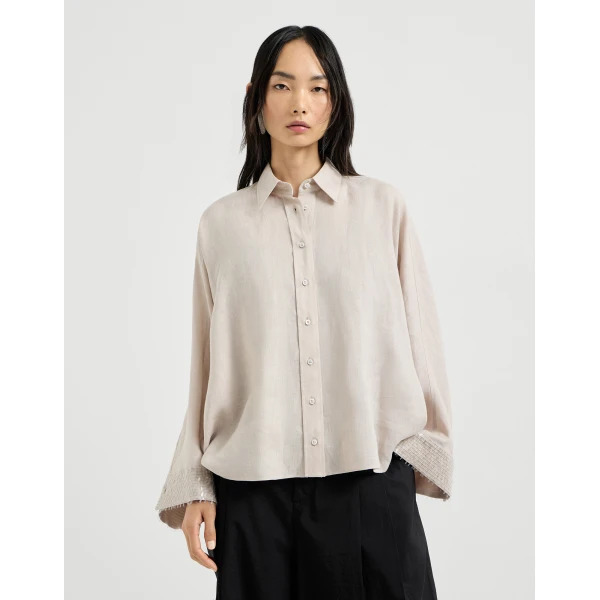 Dazzling cascade cuffs shirt