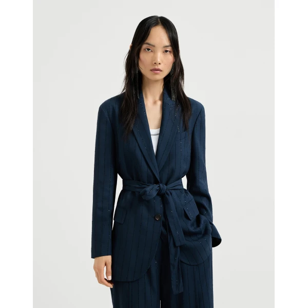 Dazzling chalk stripe blazer