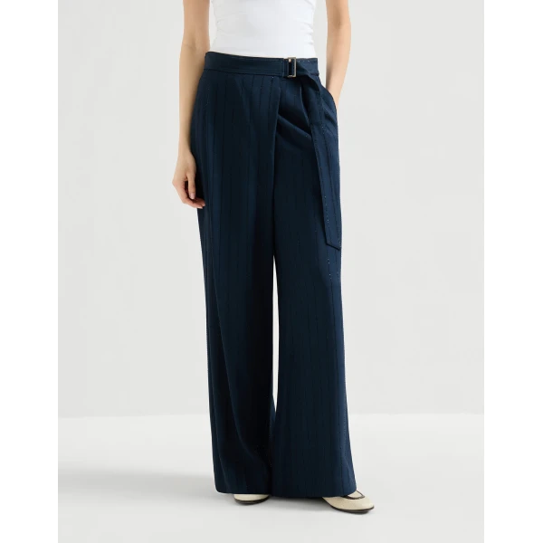 Dazzling chalk stripe trousers