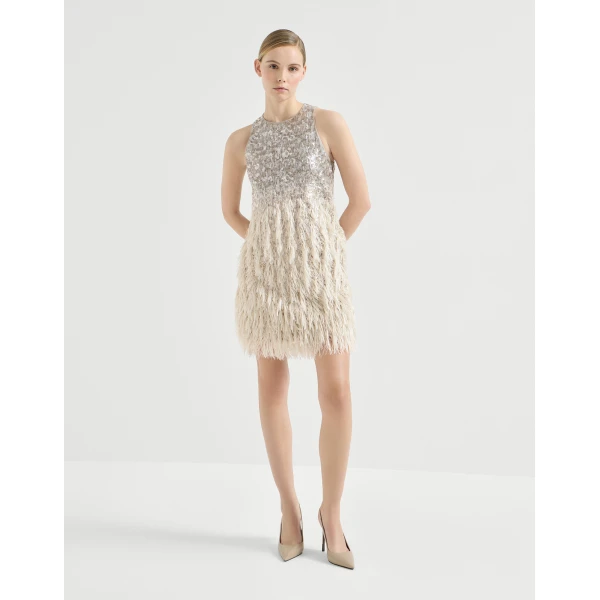 Dazzling dégradé mini dress