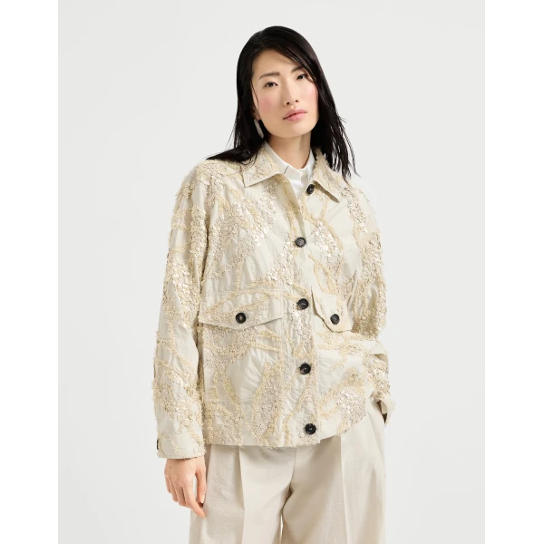 Dazzling seabed embroidery outerwear