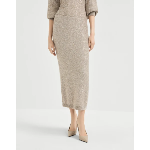Dazzling texture skirt