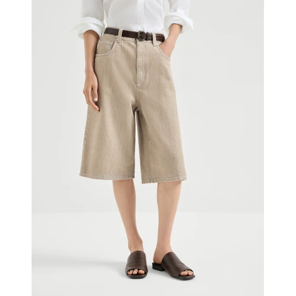 Denim Bermuda shorts