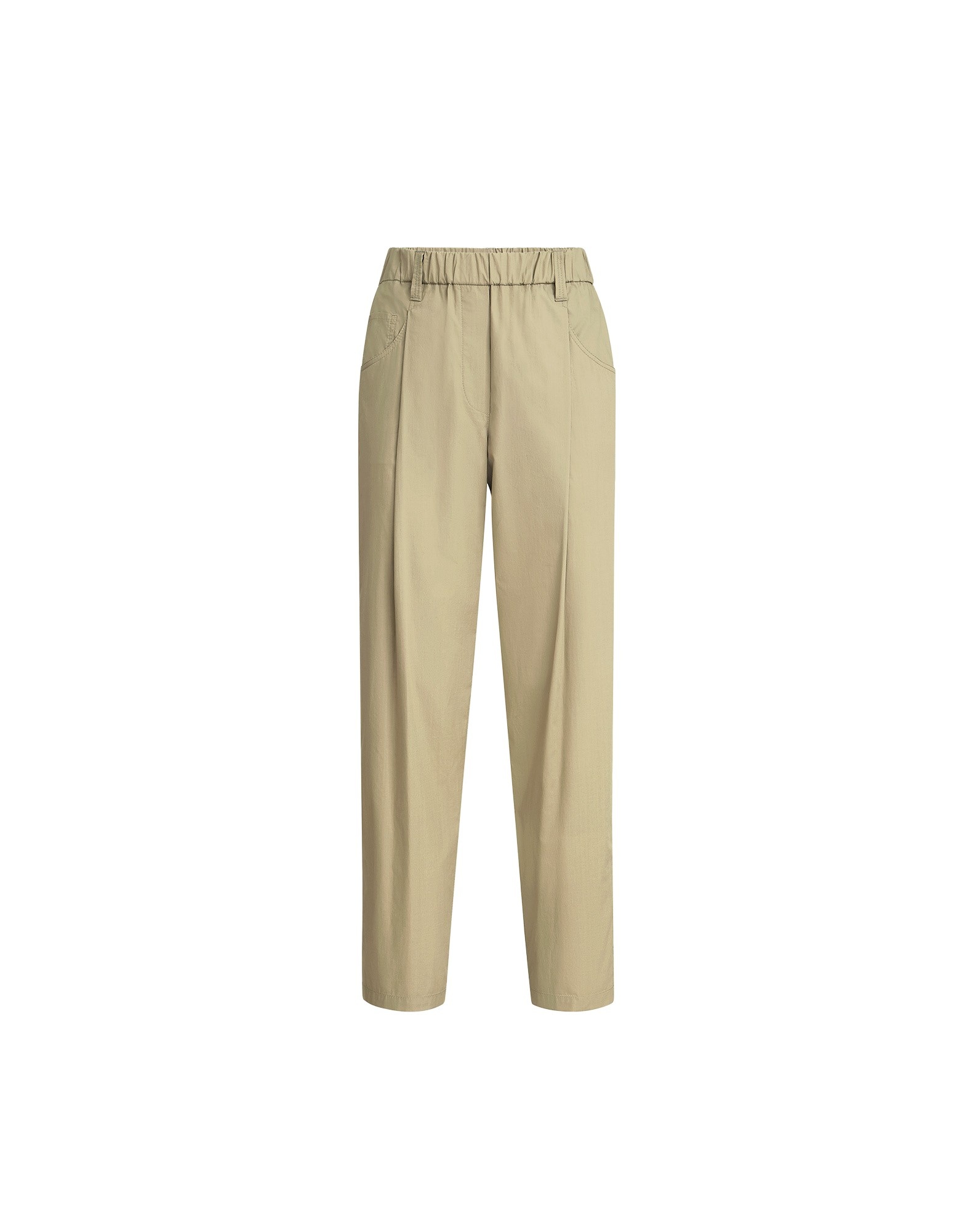 Brunello Cucinelli Five-pocket Track trousers in Khaki