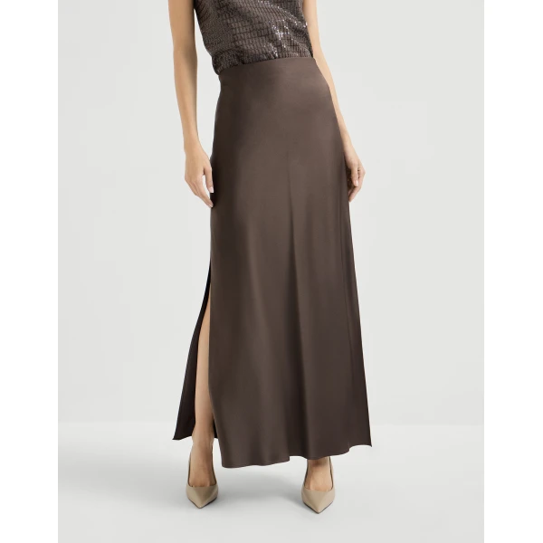 Fluid Bias-Cut skirt