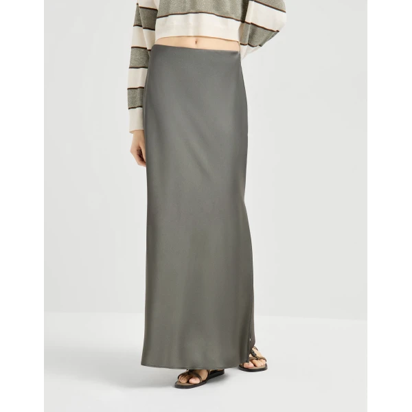 Fluid Bias-Cut skirt