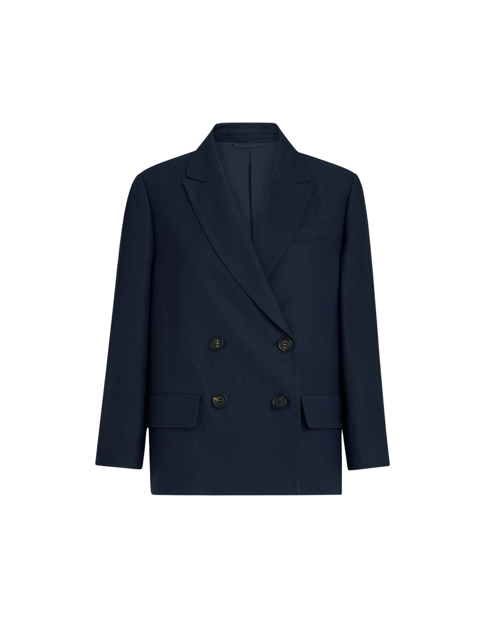 Brunello Cucinelli Fluid twill blazer in Blue