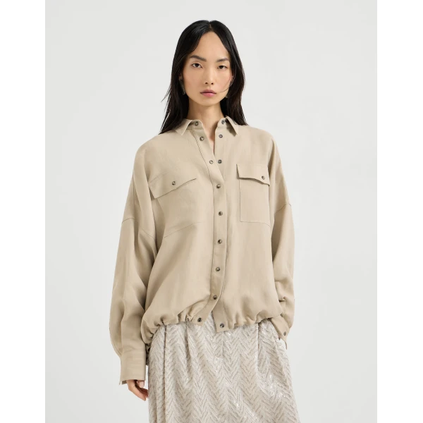 Fluid twill shirt