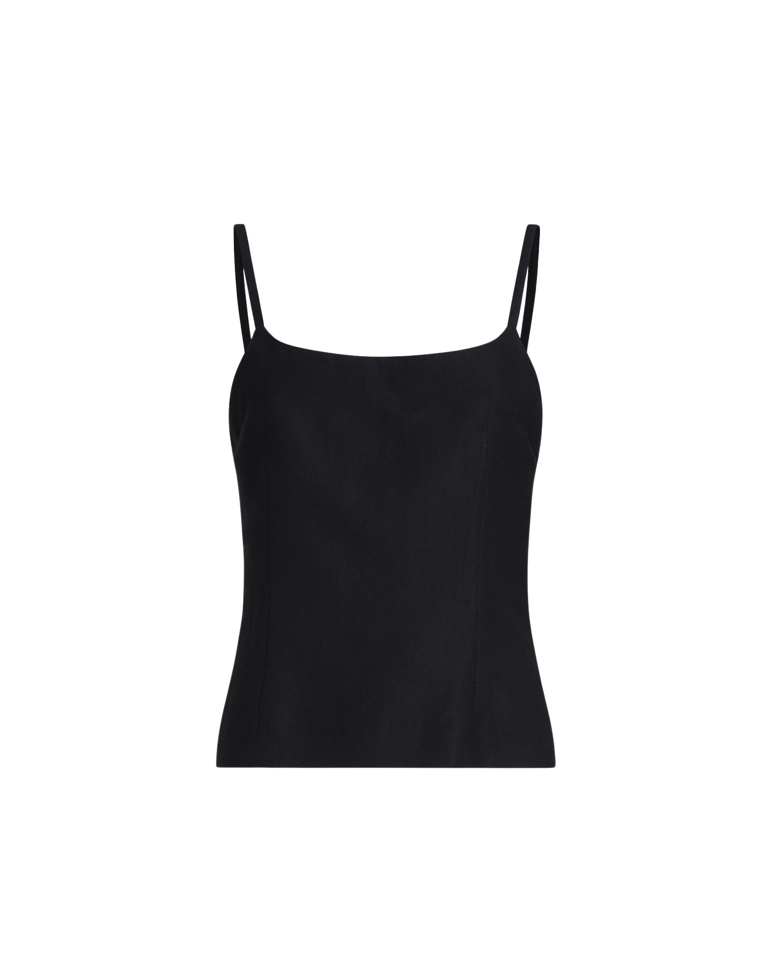 Brunello Cucinelli Fluid twill top with monili in Black