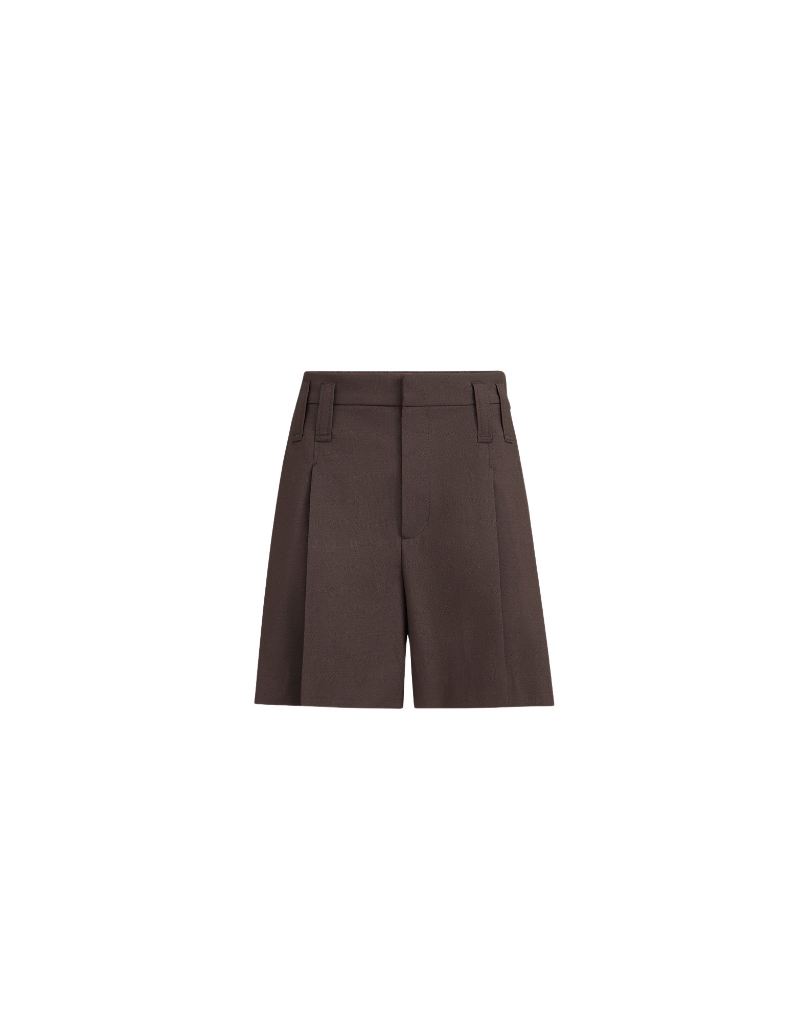 Brunello Cucinelli Formal shorts with monili in Cocoa