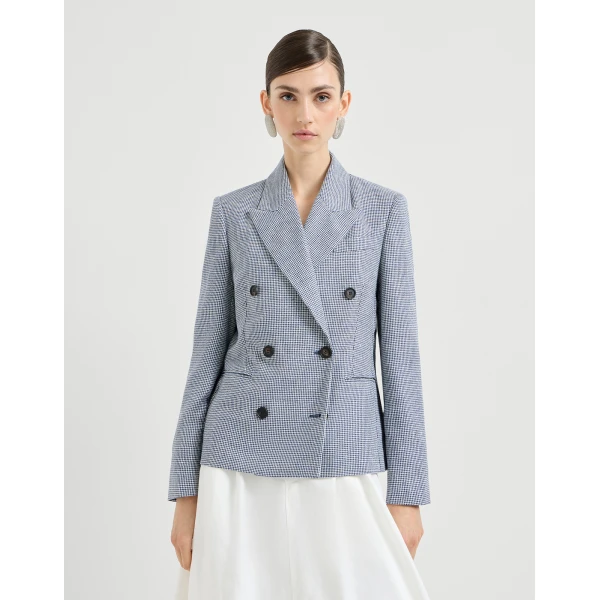 Houndstooth blazer