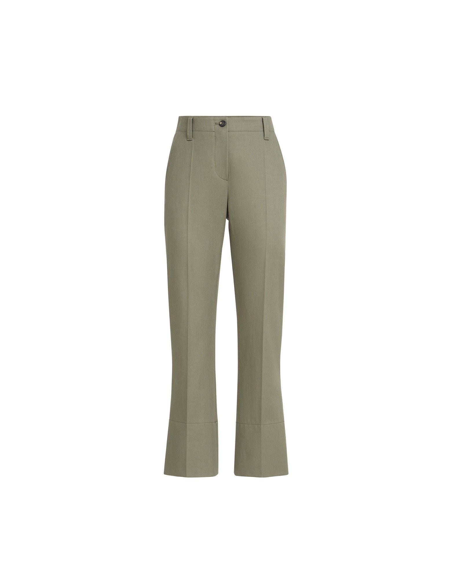 Brunello Cucinelli Kickflare Cigarette trousers in Olive