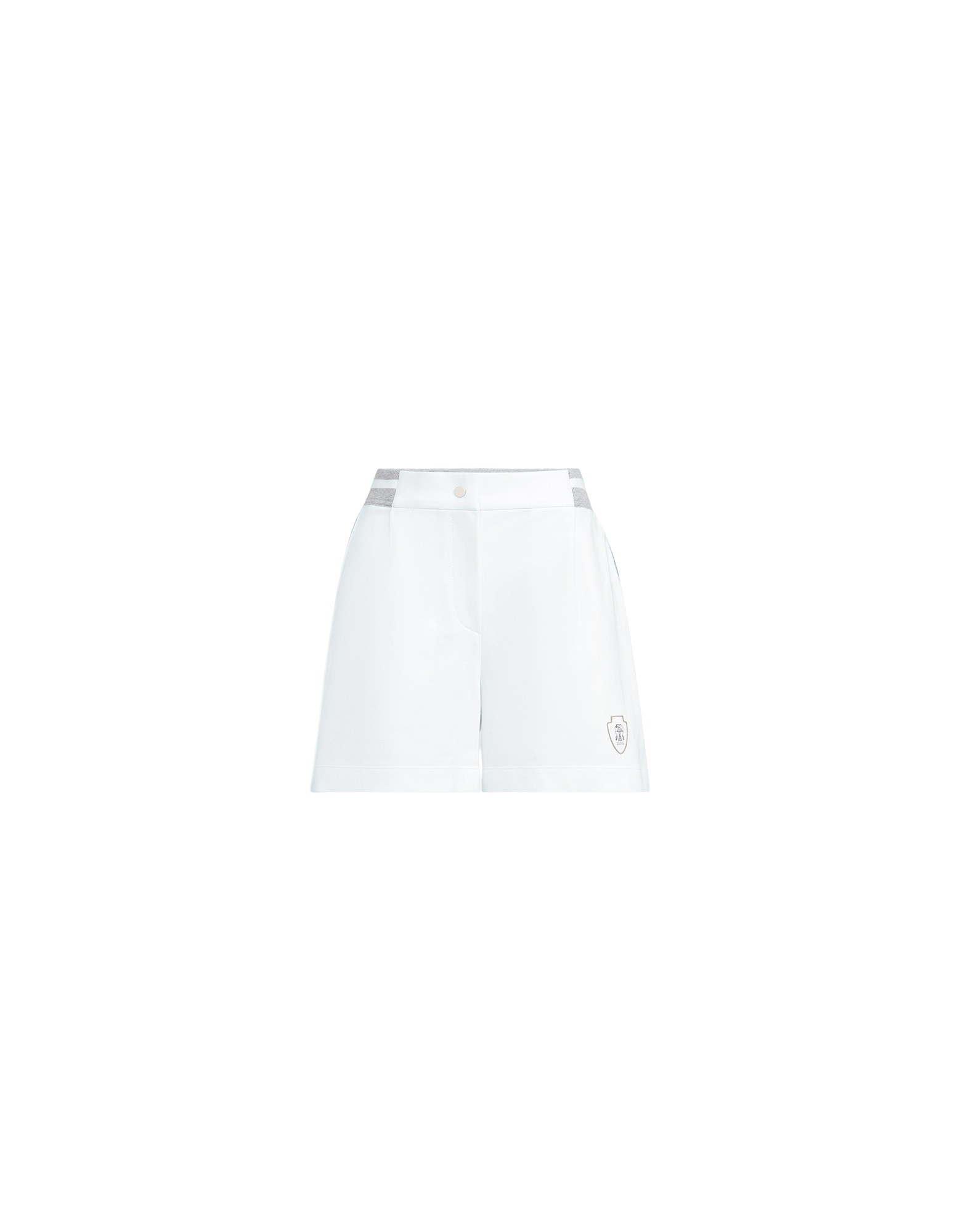 Brunello Cucinelli Lightweight French terry shorts in White