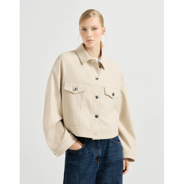 Lightweight cloth outerwear jacket