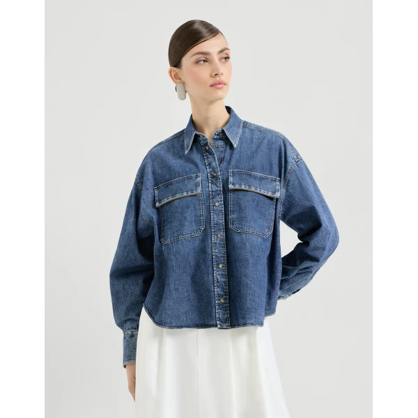 Lightweight denim shirt