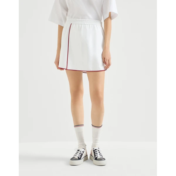 Mini skirt with logo
