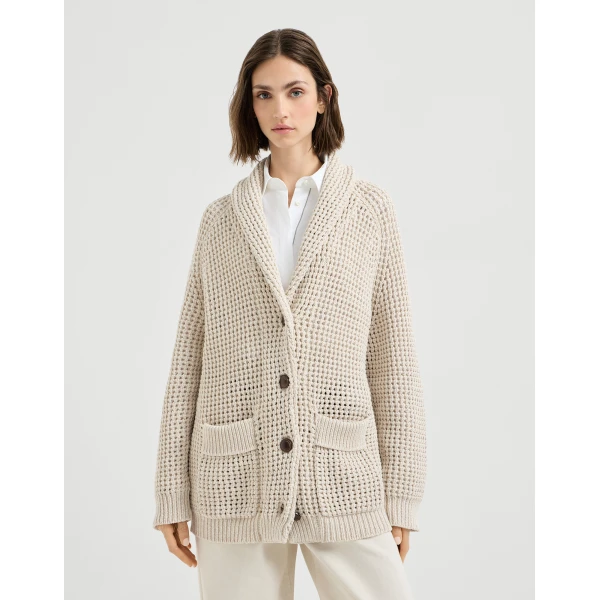 Net cardigan