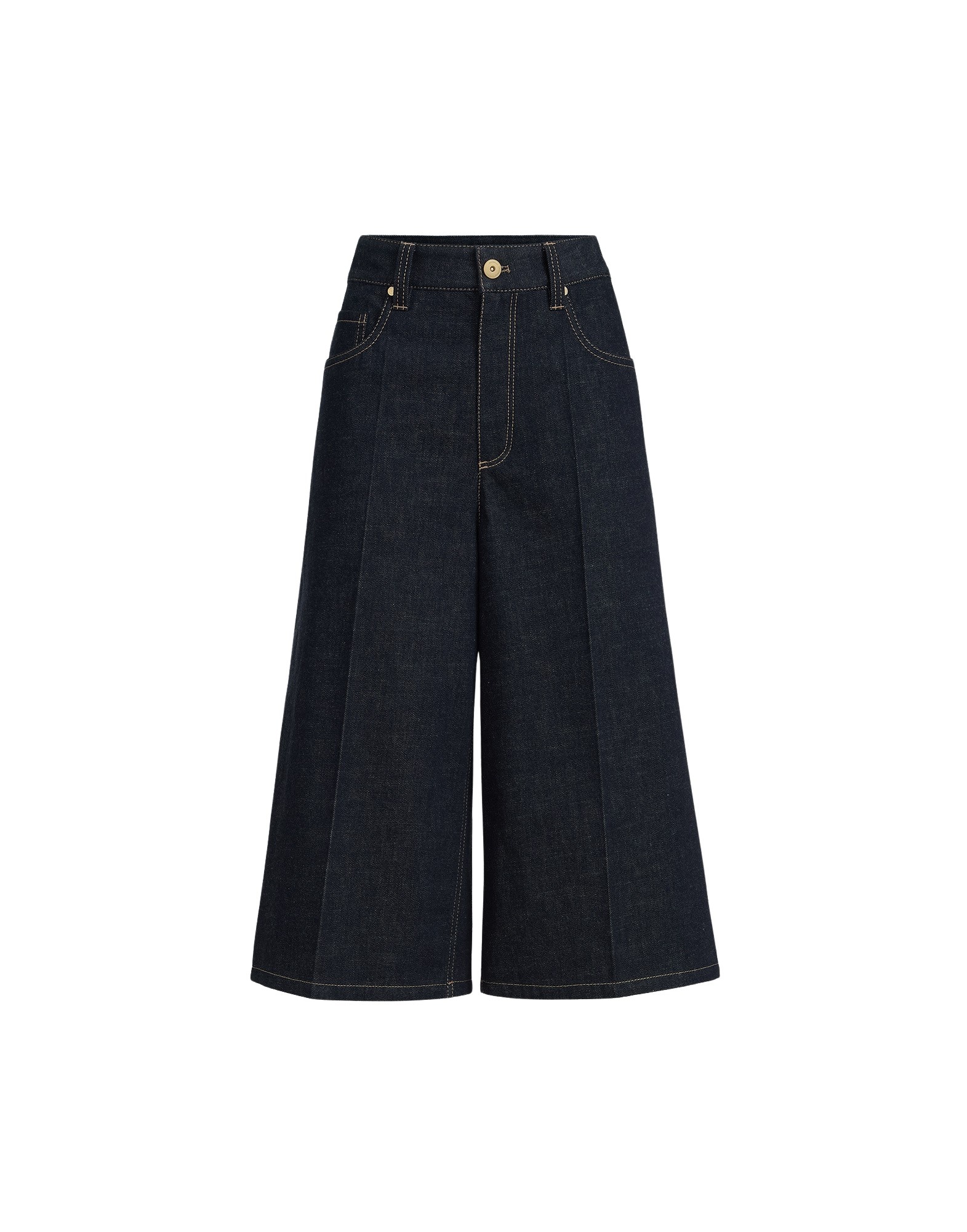 Brunello Cucinelli No-fade denim long Bermuda shorts in Denim