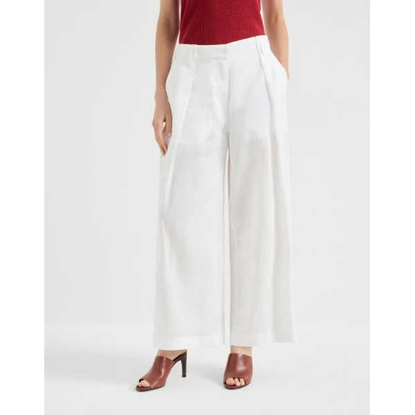 Pleated A-Line trousers