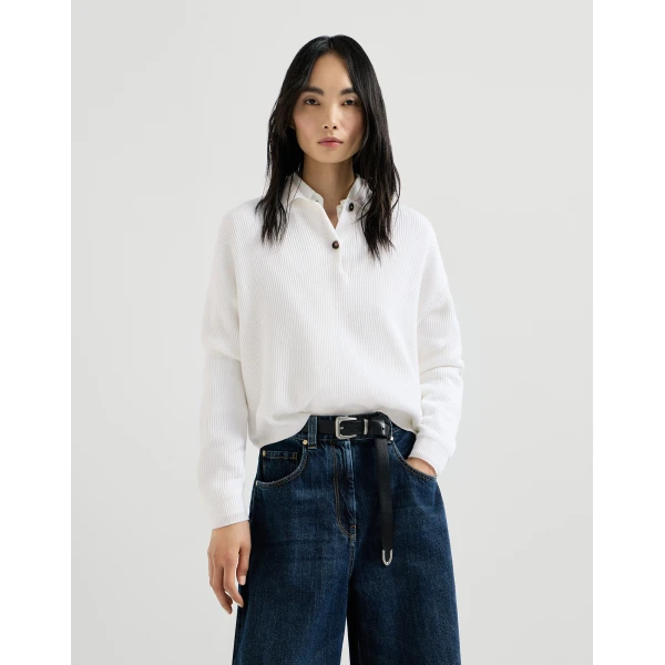 Polo-style sweater