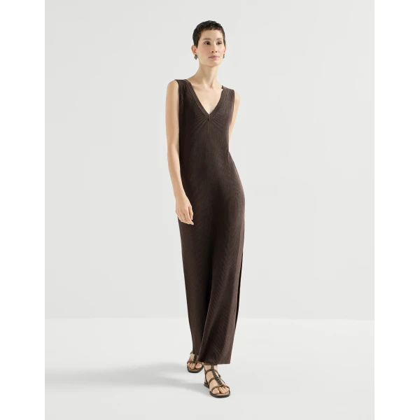 Rib knit dress