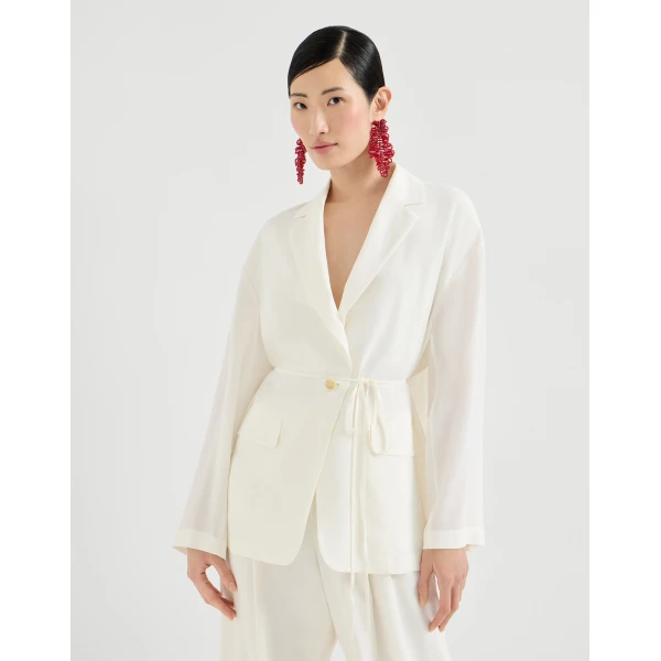 Sablé crêpe blazer