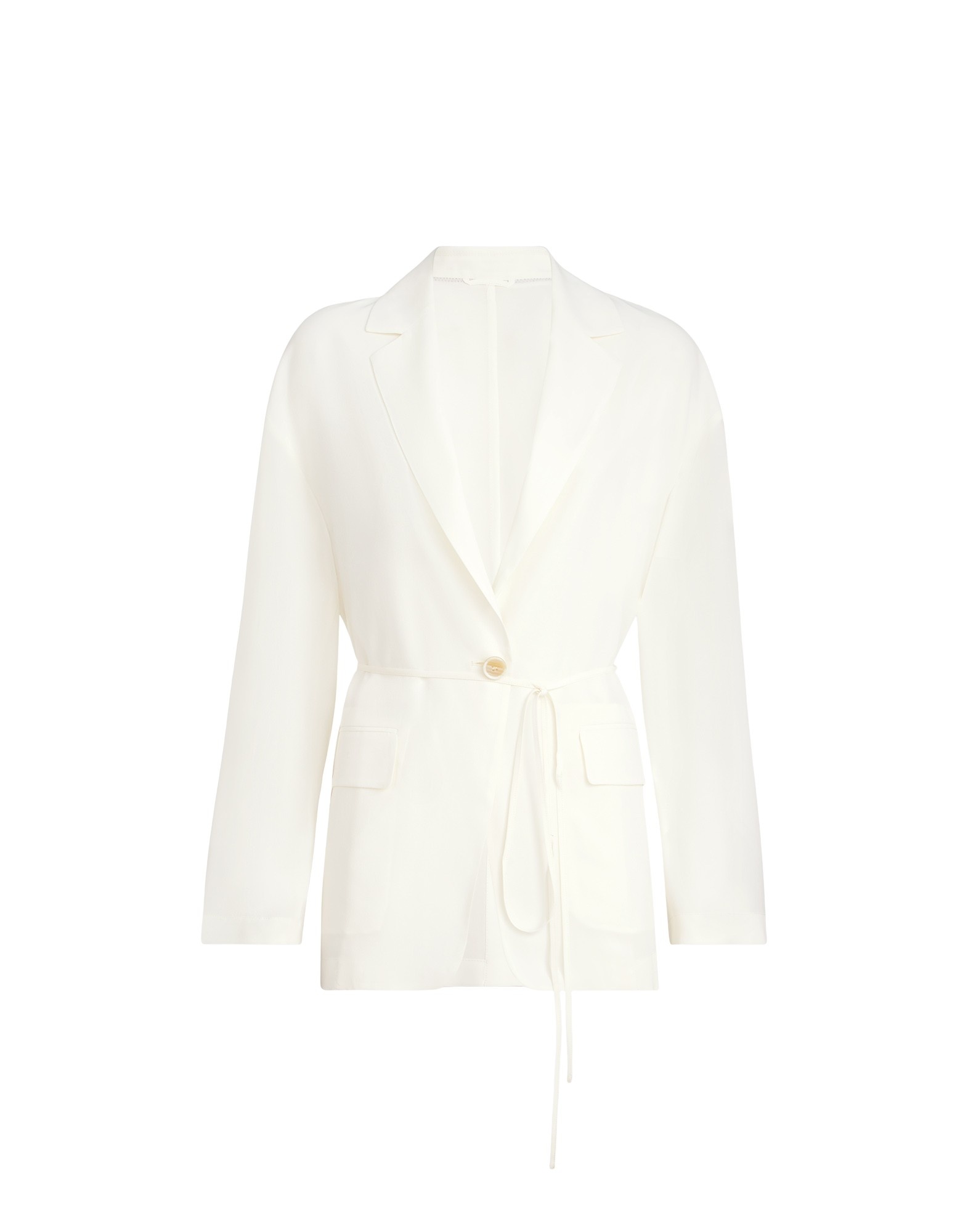 Brunello Cucinelli Sablé crêpe blazer in White