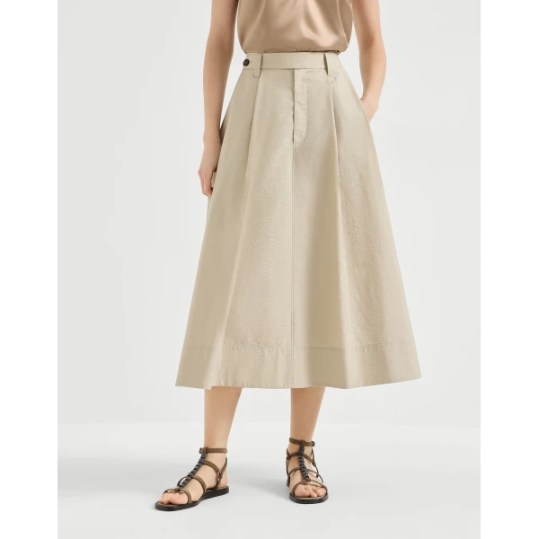 Sartorial skirt with monili