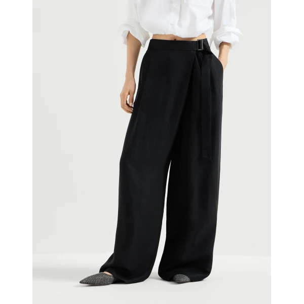 Sartorial wrap trousers