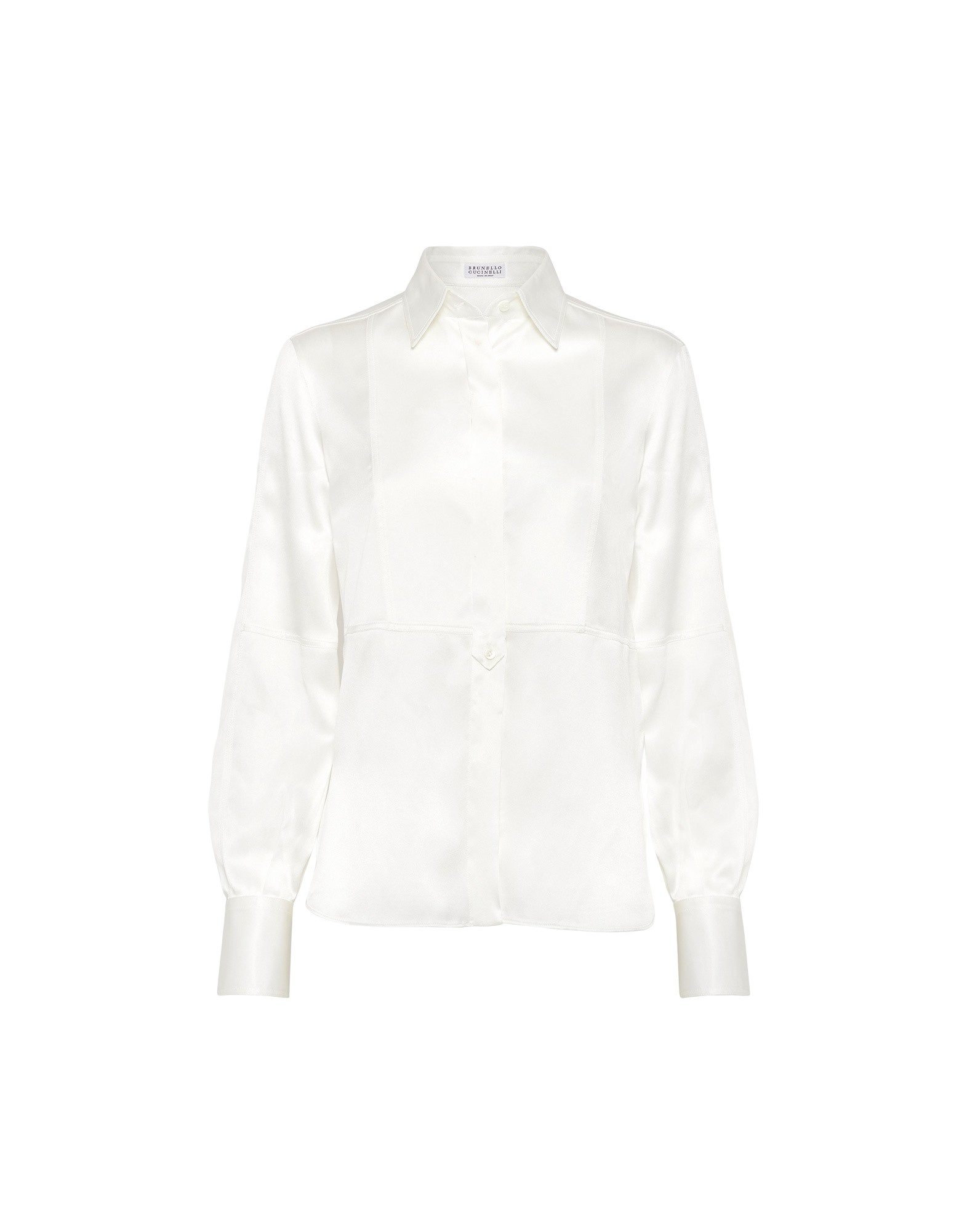 Brunello Cucinelli Satin shirt in White