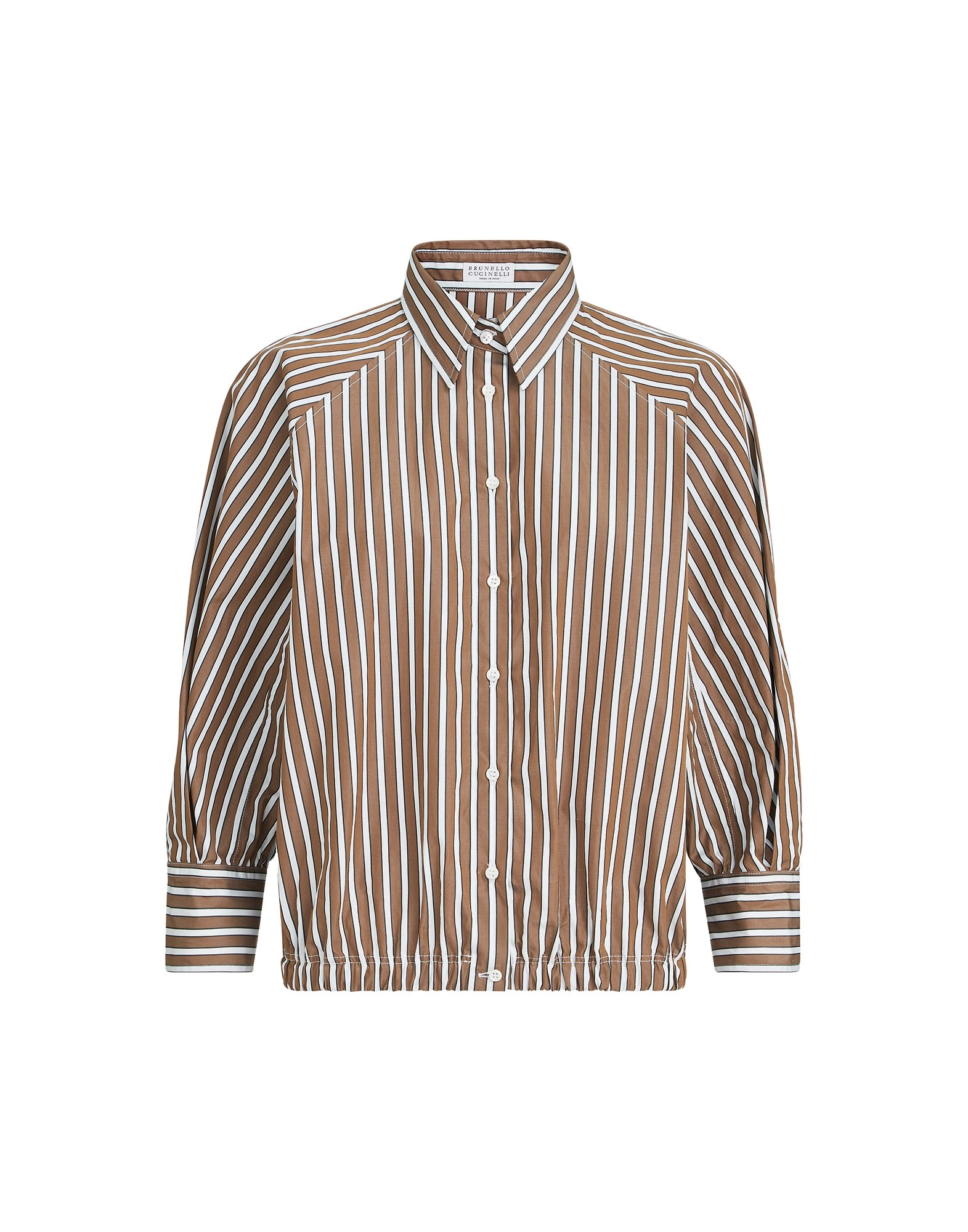 Brunello Cucinelli Shadow stripe poplin shirt
