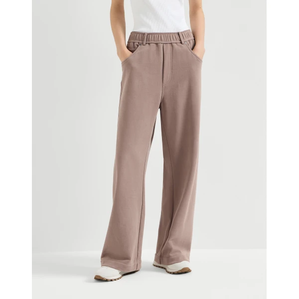 Smooth French terry trousers